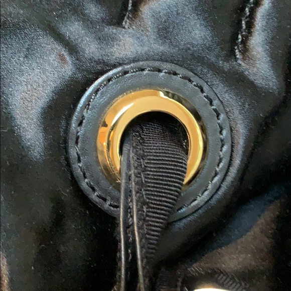 Lanvin NWT Classic Black Satin Sak Handbag. - Picture 10 of 12